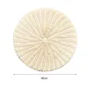 Table Mats 50%Cup Mat Eye-catching Heat Resistant PVC Simulation Rattan Woven Round Shape For Home