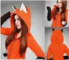 Vestes pour femmes Animal Ear Cosplay vient manteau à capuche chaud orange sweat-shirt unisexe sweats à capuche T221105