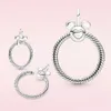 Nouveau populaire 925 argent sterling pendentif à breloque cercle pandora collier bricolage femmes bijoux accessoires de mode cadeau