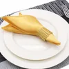 Table Napkin 4PCS 50 50cm Reusable Napkins Satin Polyester Handkerchief Cloth Romantic Wedding Party Restaurant