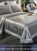 Couvertures Lavable en machine Lavage plié 1.8 Drap de lit froid 2.0 M1.5 Summer Ice Soie Ensemble de trois pièces de tapis de couchage 2 M 2.2 Couverture