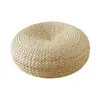 Pillow 4 PCS Tatami Hand-woven Natural Straw Round Thick Padded Window Chair Meditation Home Decoration Drop