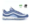 OG Airmaxs 97 97S Koşu Ayakkabı Spor Runner Üçlü Beyaz Siyah Gümüş Mermi Lazer Mavi Cadılar Bayramı Geleceğe Dokuma South Beach Farsça Menekşe Erkek Kadın Sneakers