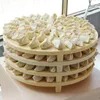 Table Mats Cover Household Dumplings Curtain Placemat Foldable Double-Edged Fine-Toothed Comb Round Tray For Steamed Stuffed Bun