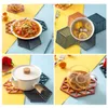 Tovagliette Nordic Stoviglie in silicone Tappetino isolante Hexagon Anti-Slip Tea Anti Scotting Bowl Pad Tovaglietta Utensili da cucina