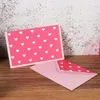 Emballage cadeau 60pcs Enveloppes Cartes de papeterie créatives colorées simples pour l'école