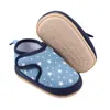 أحذية رياضية Baby Star طباعة مضادة للانزلاق قبل الحذاء SOLED SOLED FOR BOYS BOYS Blue/Pink BORNS TODDLER CRIB MOCCASIN