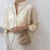 Fashion Small Shoulder Bag Women Drawstring Straw Beach Bags Flower Embroidery Bags Ladies Lace Crossbody Handbags for Travel