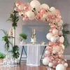 Patimate Rose Gold Balloon Arch Garland Kit Wedding Birthday Baloon Party Decor Kids Chuveiro de bebê Confetti Ballon 21110326961442511