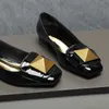 Женщины черные кожа макси -шпильки Moccasins обувь шпильки