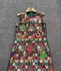 Vestidos informales Capelales de una pieza sin mangas con cuello redondo Tama￱o de tela Jacquard de cuentas hechas a mano S M L XL