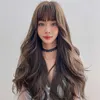 Hair Lace Wigs Wig Female Whole Top Air Bangs Head Cover ffy Big Wave Curly Fashion Long Hair