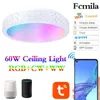 Światła sufitowe LED okrągły płaski ultra smukły światło światła Wi -Fi RGB Downlights