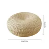 Pillow 4 PCS Tatami Hand-woven Natural Straw Round Thick Padded Window Chair Meditation Home Decoration Drop