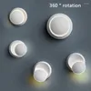 Lámparas de pared Simplicidad moderna LED 5W 360 ° Rotación R Eclipse Luz Cama Habitación Vestíbulo Estudio Balcón Pasillo Lámpara