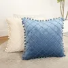 Pillow Plush Modern Delicate Workmanship Throw Pillowcase Ornamental Slipcover Washable For Bedroom