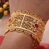 Bracele 1pcs Dubai Gold Color For Women Girls Bracelet Africa Ball Jewelry Banglebracelet Ethiopian Wedding Bride