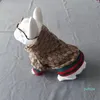 Classico grande cappotto per cani di design abbigliamento per cani maglione caldo invernale gatto animali domestici abbigliamento moda vestiti per cani per cani di piccola taglia accessori regalo speciale di natale