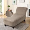 Fundas para sillas Velvet Chaise Lounge Cover Estiramiento Sofá reclinable sin brazos Fundas todo incluido Protector de muebles