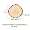 Ozdoby świąteczne drewno DIY małe drewniane krążenia kółka malowanie okrągłych plasterków sosny z dziurą n jutes imprezę