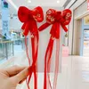 Hair Accessories 2 Pcs/Set Children Cute Pearl Flower Ball Bow Year Hairpins Baby Girls Lovely Ornament Clips Kids