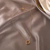 Girocollo KSRA collana cuore geometrico coreano vintage per donna gioielli catena semplice fragola femminile 2022