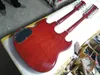 Chitarra elettrica Custom Shop Wine Red SG a 6/12 corde a doppio manico di alta qualità