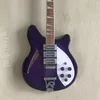 6-string purple rickenback electric guitar half hollow body Roger limited edition 6-string ricken guitarra