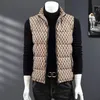 Gilet da uomo in piumino di design ricamato con lettera di lusso stile fascia da donna Gilet in piumino caldo