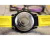Nowe męskie zegarek Kwarc Chronograph Black Dial 316L Premium Składanie ze stali nierdzewnej zapięcie męskie sportowe zegarki sportowe