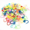 1000pc Mix Color Plastic Knitting Tools Locking Stitch Markers Crochet Latch Knitting Tools Needle Clip Hook207Q