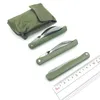 플랫웨어 세트 Jaswehome 4pcs/set 휴대용 접이식 칼 420 스테인리스 스틸 나이프 포크 옥스포드 가방 야외 식당 캠핑