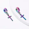 Hoop Earrings Arrival Men Accessories Cross Design Stainless Steel For Women Korean Drop Christmas Gifts