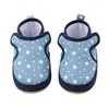 أحذية رياضية Baby Star طباعة مضادة للانزلاق قبل الحذاء SOLED SOLED FOR BOYS BOYS Blue/Pink BORNS TODDLER CRIB MOCCASIN