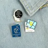 Brooches Travel Strategy Map Globe Enamel Lapel Pins Tourism Cartoon Badges Fashion Gifts For Friends Wholesale Jewelry
