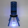 Färgglada raketstilrör med LED -lampa Torra ört Tobaksvattenrör filter Bowl Avtagbar handbil Fordon Hookah Shisha Röker cigarettbonghållare