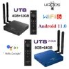 UGOOS UT8 PRO TV BOX Android 11.0 DDR4 8GB RAM 64GB ROM RK3568 WiFi6 Media Player BT Voice Remote UT8 4G 32G Set Top