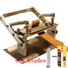 304 Stainless Steel Craft Leather Splitter Machine DIY Manual Cutting Peeler Rolling Bearing Tools 8 Pcs Blade 100MM 18MM209s9715700