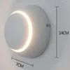 Lámparas de pared Simplicidad moderna LED 5W 360 ° Rotación R Eclipse Luz Cama Habitación Vestíbulo Estudio Balcón Pasillo Lámpara