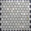 Azulejo de mosaico hexágono branco puro, azulejo madrepérola, hexágono 25MM, azulejo madrepérola, banheiro, cozinha, backsplash, azulejo de parede 21996271869