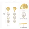 Dangle Earrings 7TO U Elegant Freshwater Cultured Three Pearl Drop For Women Teengirls