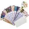 Wrap regalo 12 pezzi le buste laminate con fogli di budget floreale Adesivi per tasche in contanti Raccolgo del kit di portafoglio per ragazze donne y3nc
