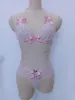 Bras sätter exotiska underkläder 2-stycken set sexig erotisk sex babydoll plus storlek kvinnor kläder bowknot pajamas277j