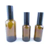 5Pcs/Set Refillable Press Pump Glass Spray Bottle Oils Liquid Container Cosmetic Perfume Bottle Atomizer for Travel 5ml/10ml/15ml/ 20ml/30ml/50ml/100ml