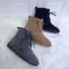 Winter Men's Lace-up Boots shoes Outdoor Warm Anti-Ski Boot Male Shepherd Wool Integrity Hig -Grow Men's Bootss shoe