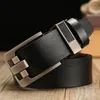 Riemen mannen dames mode retro stijl zakelijk mannelijk pu lederen riem luxe metalen pin buckle ceinture homme homme