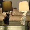 Lampade da tavolo Lampada americana Vento nordico Simulazione animale Camera da letto Comodino Resina Personalità creativa olandese