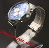 Montres pour hommes de qualité 3A de qualité 44 mm Watch en quartz en acier inoxydable pour hommes cadran bleu chronographe wristwatch super lumineux montre ORI3119