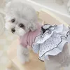 Dog Apparel Luxury Rhinestone Dresses For Small Dogs Fashion Summer Wedding Party Girl Pet Clothes Cute Black Cat Chihuahua Plaid Skirt