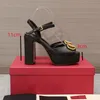 Fashion dress shoes and accessories Back empty back air drag genuine patent leather water table brand designer dance work wedding women's cool breathable shoe